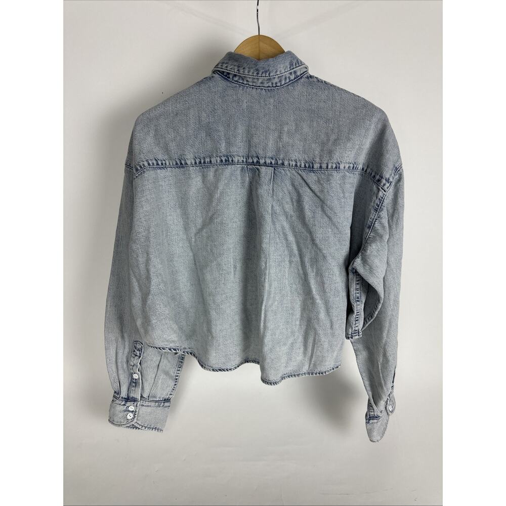 Rag And Bone Women’s Ultra Featherweight Beatrice Denim Shirt womens Size M - Picture 2 of 10